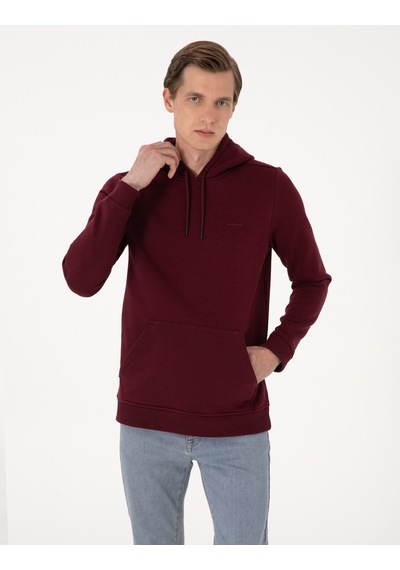 Pierre Cardin Erkek Bordo Sweatshirt 50314055-vr014 Bordo
