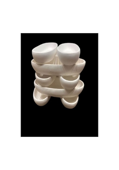 Kendin Boya Taş Tozu Tabak 10 Adet 23x9x3cm Boyasız Etkinlik Hobi Sanat