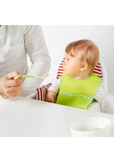 Börja Bebek Mama Kaşığı 2 Li Paket Beslenme Kaşığı 2 Adet Çok Renkli