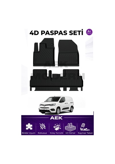 Toyota Proace City 4d Paspas Seti 2025 Sonrası A++ Kalite 3 Parça