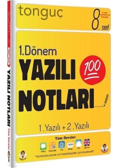 8.Sınıf Yazılı Notları 1.Dönem 1+2. Yazılı -  Tonguç Akademi