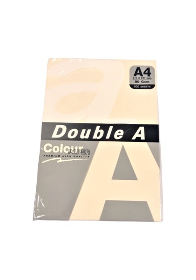 Double A Renkli Fotokopi Kağıdı 100 Lü A4 80 Gr Pastel Fildişi