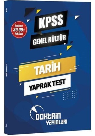 2022 KPSS Tarih Yaprak Test / Cavit Ardıç