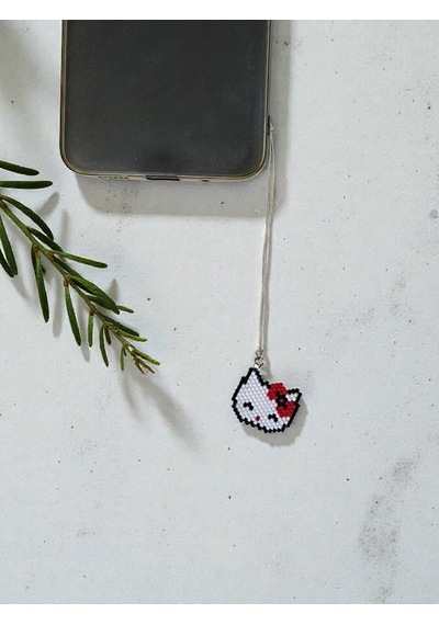 Hello Kitty Figürlü Miyuki Telefon Charm