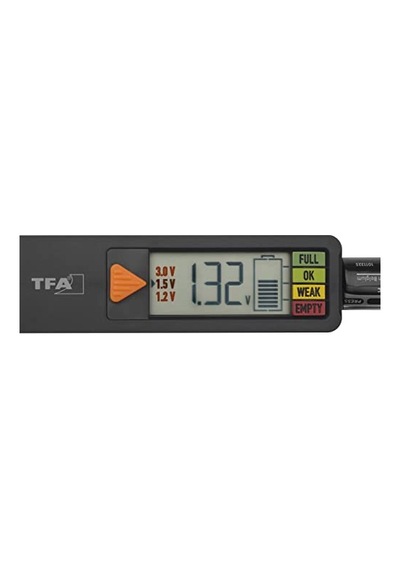 Dostmann Pil Test Cihazı Batterycheck, 98.1126.01, Piller Ve Aküler İçin Aaa,aa,c, D , Düğme Pil, Blok Pil, Şarj Durumu/volt Göstergesi, Kolay Ve Hızlı, Siyah