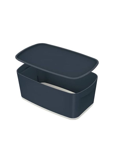 Leitz Cosy Mybox Kapaklı Küçük Saklama Kutusu Gri Gri