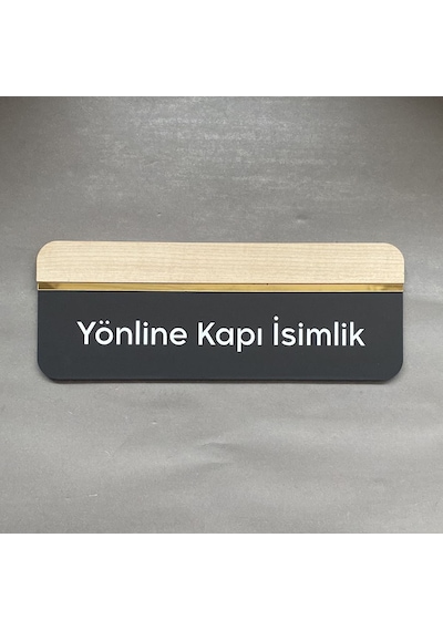 Meşe Serisi Siyah Mat Kişiselleştirilebilir Kapı İsimliği Meşe Serisi Siyah Mat Kişiselleştirilebilir Kapı İsimliği