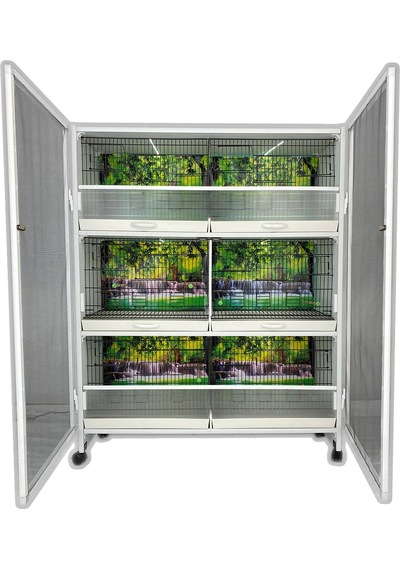 İstanbul Kafes Model M06-50t Pvc Kuş Dolabı