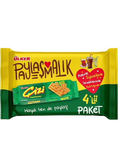 Ülker Çizi Peynirli Kraker 5 x 4'lü 280 G