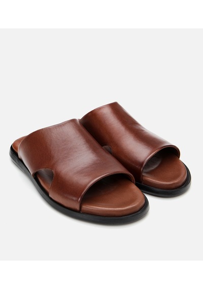 Hotiç Erkek Deri Kahverengi Terlik 02teh306080a480 Kahve-brown Kahverengi
