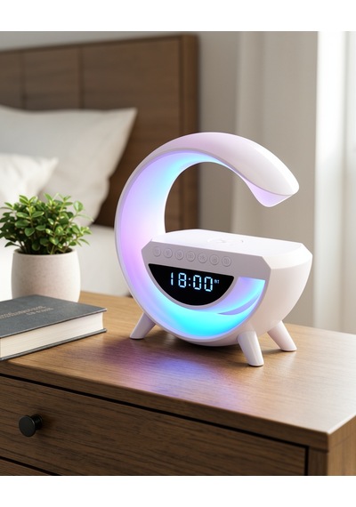 Bluetooth Hoparlör 15w Kablosuz Hızlı Şarj Led Gece Lambası 63554181