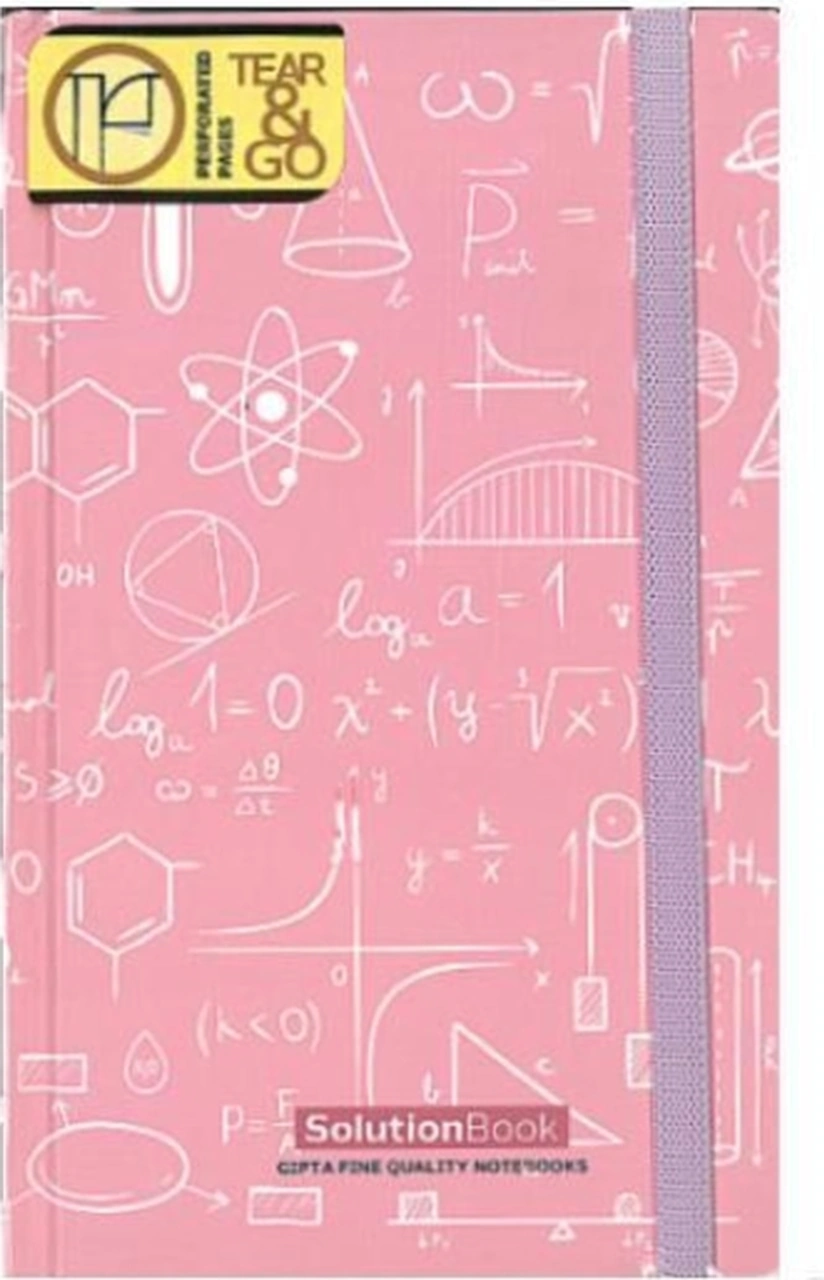 Solution Book 13x21 Çizgili Ipek Dikişli Sert Kapaklı Defter Pembe