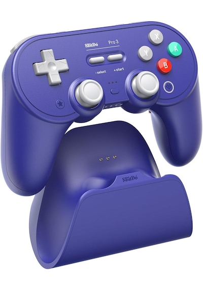 8bitdo Pro 3 Tmr Joystick Hall Effect Triggers Kablosuz Oyun Kolu Switch 2, Pc,macos, Android Purple