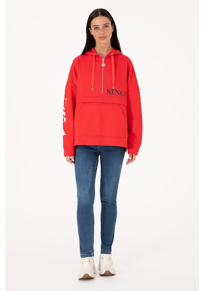U.s. Polo Assn. Kadın Kırmızı Sweatshirt 50309055-vr030 Kırmızı