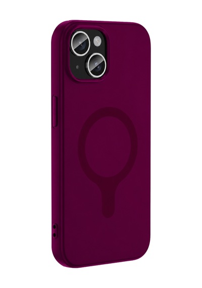Joko Apple Uyumlu iPhone 14 Z Silikon Magsafe Kapak - Bordo