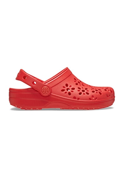 Crocs Classic Floral Cut Out Clog T Çocuk Terliği 210944-6zr Kırmızı Kırmızı