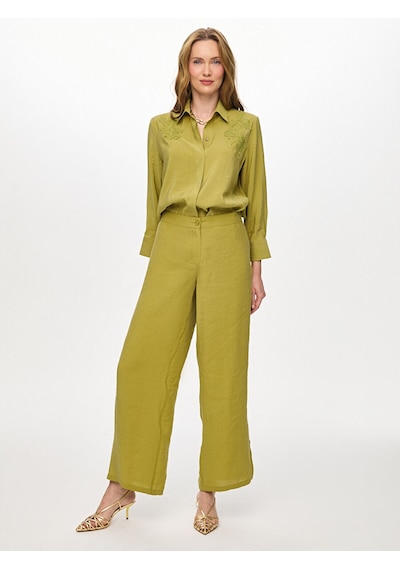 Faik Sönmez Arka Beli Lastikli Yanı Yırtmaçlı Modallı Wıdeleg Fit Pantolon W27pnt005 Uw27pnt005196 Matcha Faik Sönmez Arka Beli Lastikli Yanı Yırtmaçlı Modallı Wıdeleg Fit Pantolon W27pnt005 Uw27pnt005196 Matcha