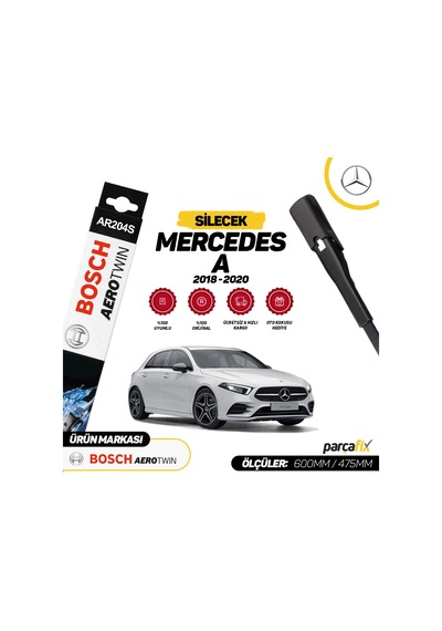 Mercedes A Serisi Bosch Aerotwin A204S Silecek 2018-2020 W177