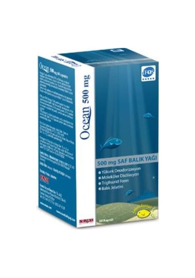 Ocean Limon Aromalı 500 Mg 60 Kapsül Balık Yağı