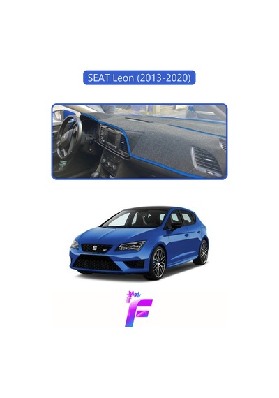 Seat Leon 2013-2020 Uyumlu Torpido Örtüsü Yansıma Önleyici Tam Koruma Hızlı Montaj K29