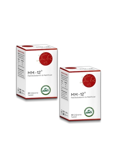 Mm-12 Metilkobalamin Çiğneme Tableti 30 Tablet x 2 Adet