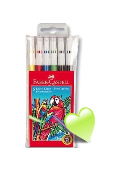 Faber Castell Keçeli Kalem 6lı - 3 Paket