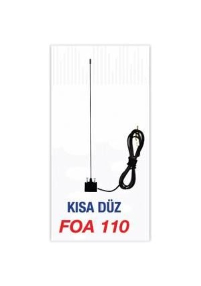FLAS FOA110 Anten Oluk Kısa Düz Ünıversal