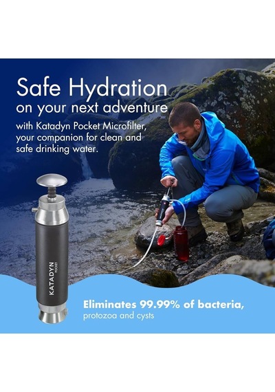 Katadyn Switzerland Pocket Water Filter Seramik Filtreli El Pompalı Outdoor Askeri Afet Su Filtresi