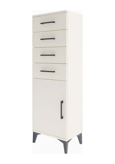 Arges Dolap Tek Raflı 4 Çekmeceli Tek Kapaklı 44x30x134 Aytaş... Aytaşı