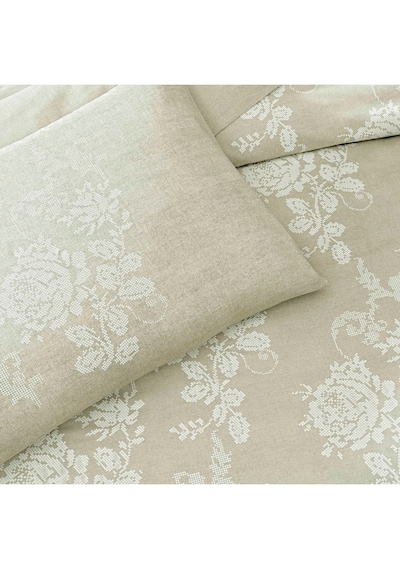 Taç Rilen Ranforce Queen Size Nevresim Takımı Taş