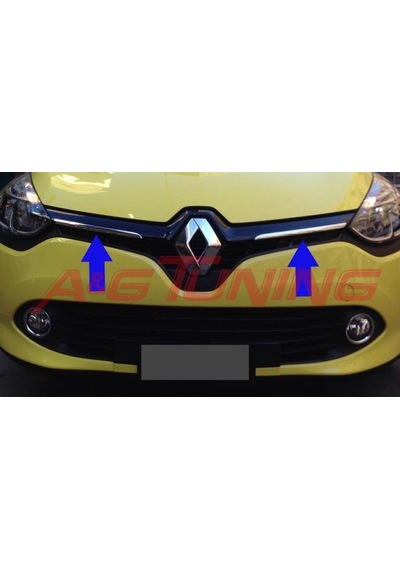 Renault Clio 4 Sport Tourer Krom Ön Panjur 2Prç Paslanmaz Çelik N11.3944