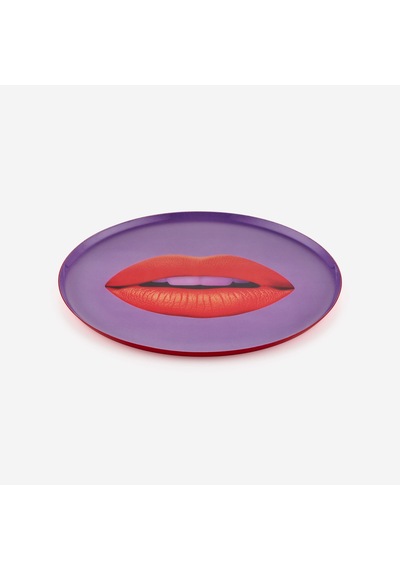 Mor Demir Lips Tepsi 17,7x1x17,7 Cm