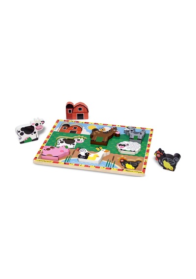 Melissa And Doug Ahşap Tombul Yapboz Çiftlik