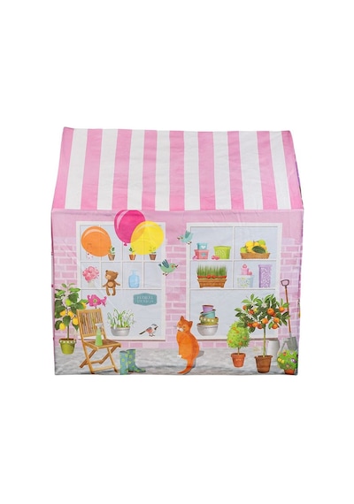100x70 Cm Pembe Çiçekçi Dükkanı Temalı Kolay Kurulumlu Eğlenceli Çocuk Oyun Evi Çadırı Çok Renkli
