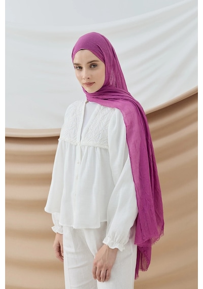 Deserto Fashion Bambu Şal Düz Renk-3559 Çok Renkli