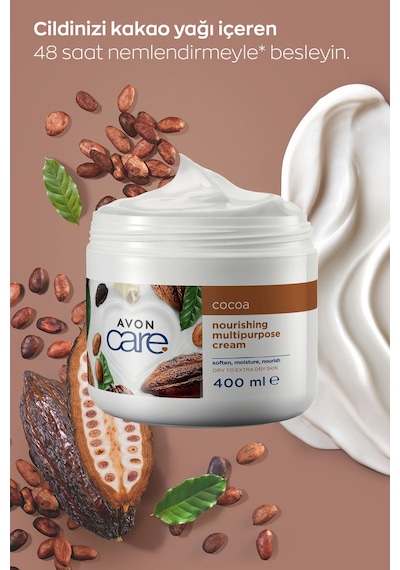 Avon Care Kakao Yağı El&Vücut Kremi 400 ML + Hindistan Cevizi Yağı + Avokado Çok Amaçlı Krem 2 x 400 ML