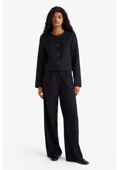 Defacto Regular Fit Blazer Ceket F9130ax25wnbk81 Siyah