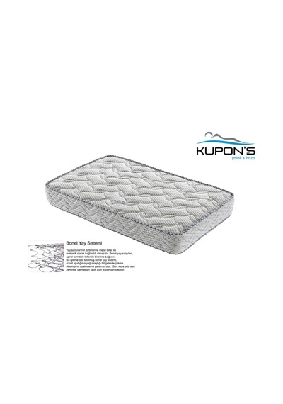 Kuponsartyatak 80X190 Kupons Silver Full Ortopedik  Yaylı Yatak