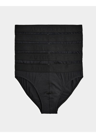 Marks & Spencer Autograph 5'li Brief T14005348a Siyah Mix