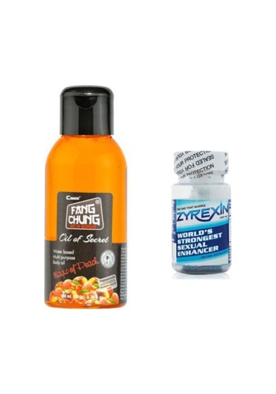 Hepsidahice Fang Chung Oil Of Secret 100ml Şeftali Aromalı Masaj Yağı + 30lu Zyrexin Erkeklere Özel
