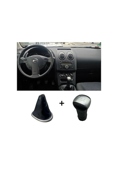Nissan Qashqai Vites Topuzu 5 İleri + Körük 2007-2013 Model Uyumlu