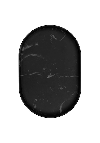 The Mia Marble Banyo Tepsisi Siyah 30x20x3 Cm Çok renkli