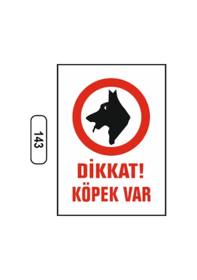 Dikkat Köpek Var Uyarı Ikaz Levhası (497621806)
