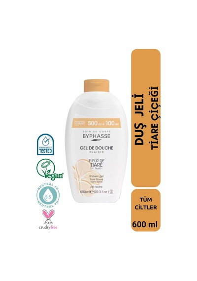 Byphasse Plaisir Tiare Çiçeği Duş Jeli 600 ML