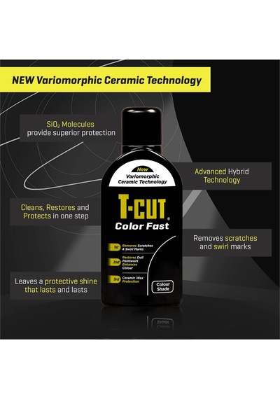 T-cut Siyah Çizik Giderici Renk Hızlı Boya Onarıcı Araba Cilası - 17 Fl Oz 500 Ml - Araçlarınızın Kaportasını Yenilemek İçin 3'ü 1 Arada Tek Adımlı Çözüm / Çizik Sökücü, Seramik Araba Balmumu Ve Renk Arttırıcı, Swirls Ve Oksidasyonu Kaldırır T-cut Siyah Çizik Giderici Renk Hızlı Boya Onarıcı Araba Cilası - 17 Fl Oz 500 Ml - Araçlarınızın Kaportasını Yenilemek İçin 3'ü 1 Arada Tek Adımlı Çözüm / Çizik Sökücü, Seramik Araba Balmumu Ve Renk Arttırıcı, Swirls Ve Oksidasyonu Kaldırır
