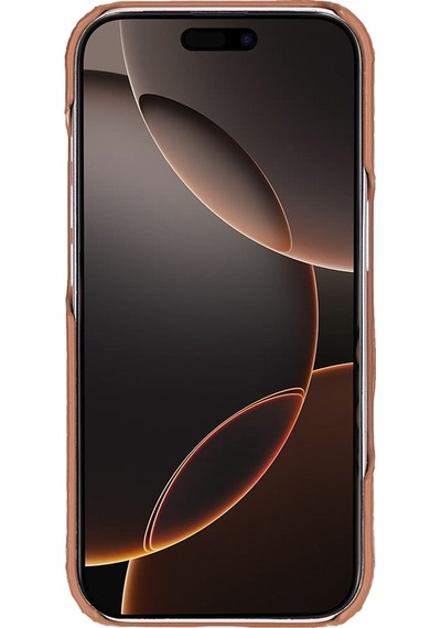 Apple İphone 17 Pro İçin, Hakiki Deri, El Yapımı Kılıf, Magsafe İle Uyumlu, İç Yüzeyi Kadife, Gölgeli Taba Diğer
