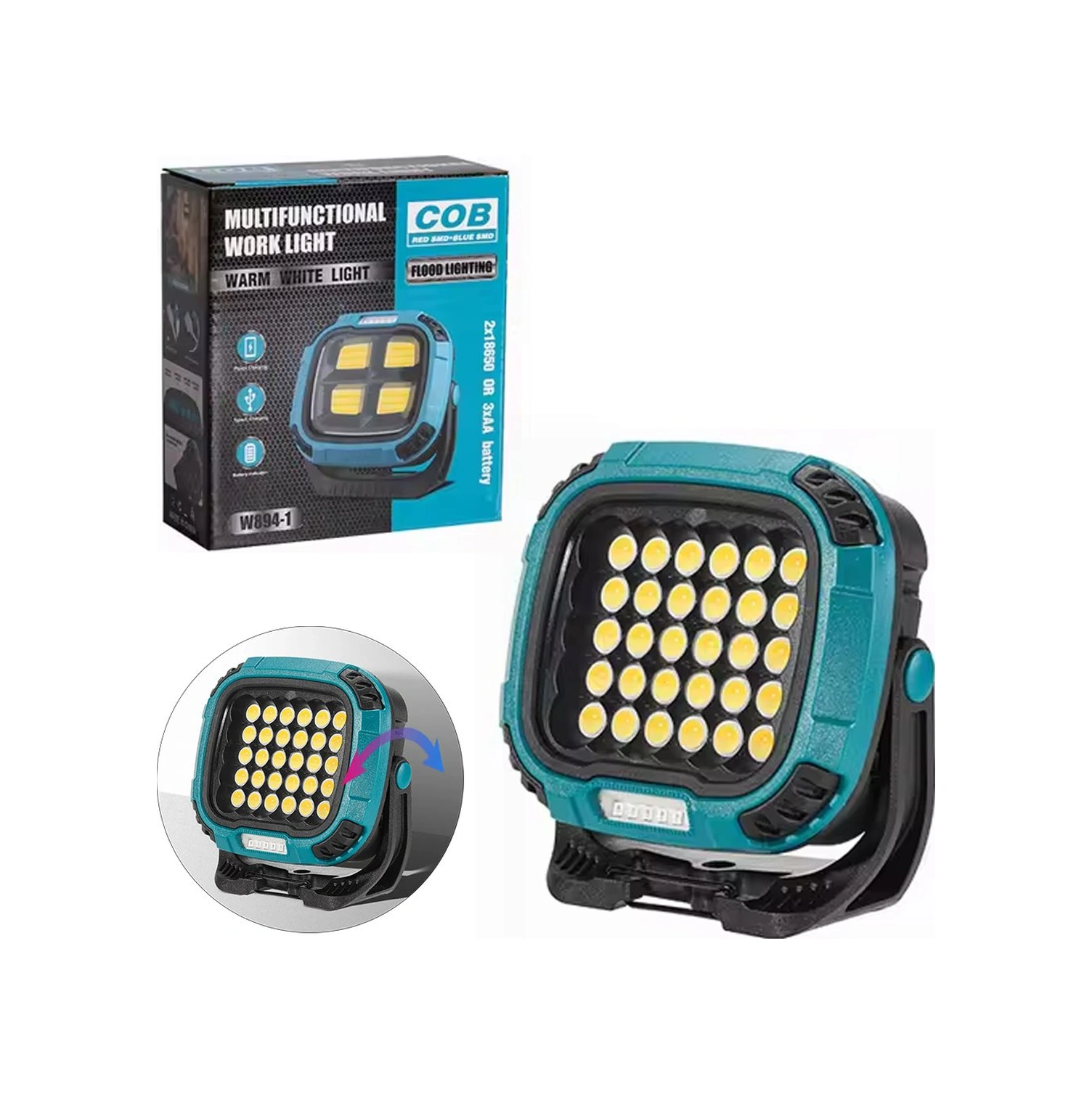 Powermaster Mx-w893 30 Watt Çok Fonksiyonlu Çalışma Lambası Beyaz