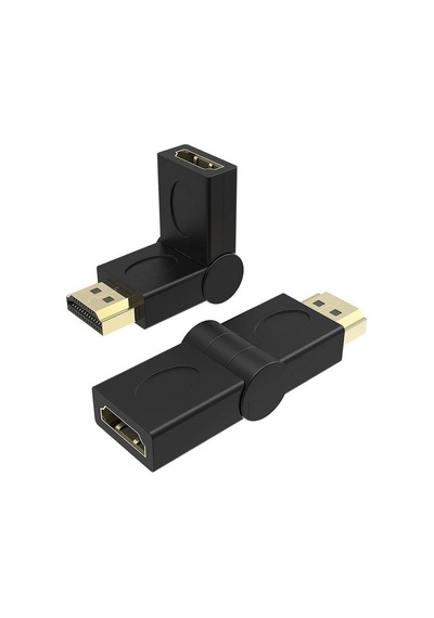 Hdmi Uzatma - Hdmi 90 180 270 Derece Dirsek Oynar Başlıklı Dişi Erkek 4k 3d