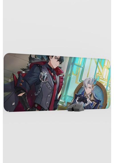 Neuvillette Genshin Impact Anime Gacha V5 - 90x40 Xxl Gaming Mouse Pad Fare Altlığı