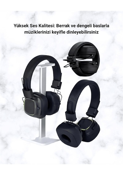 Rgb - 776 - Işıklı Katlanabilir Bluetooth 5.3 Kulak - Csmo-tex - Üstü Kulaklık